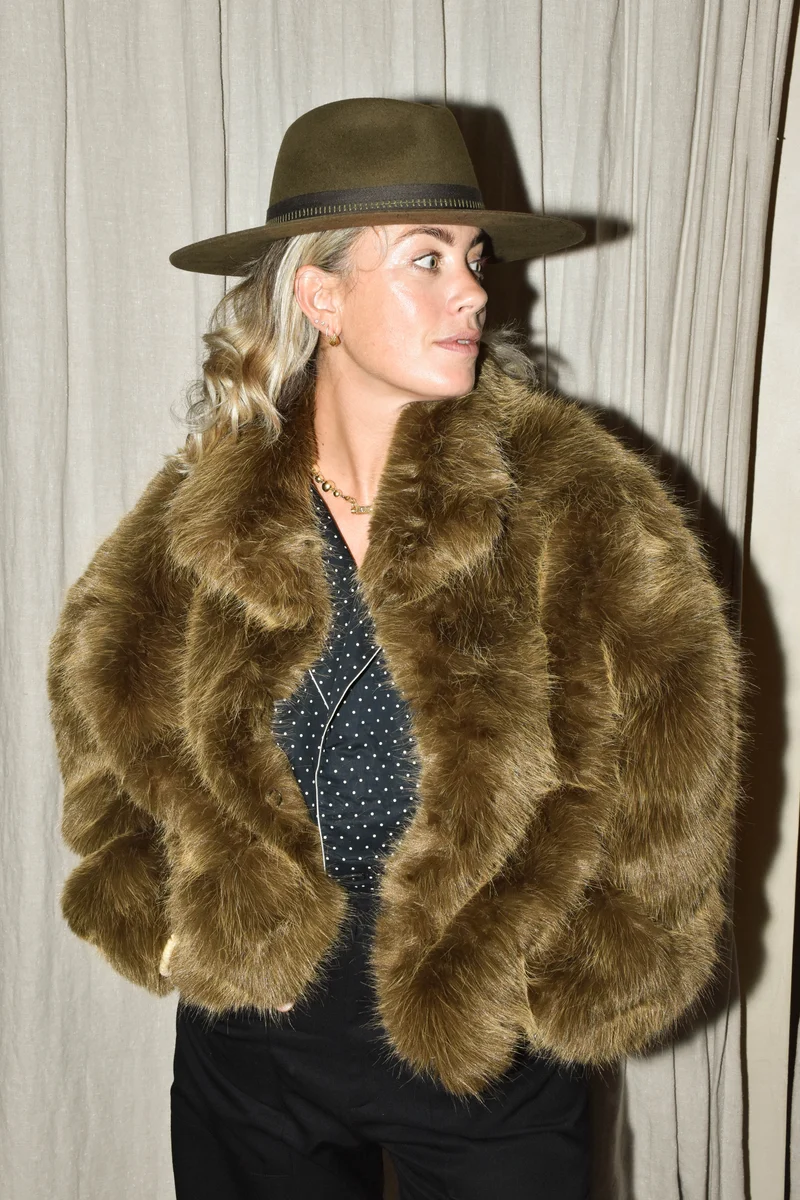 Golden Goose - Hoed - Fedora Flat Brim Hat - Military Olive