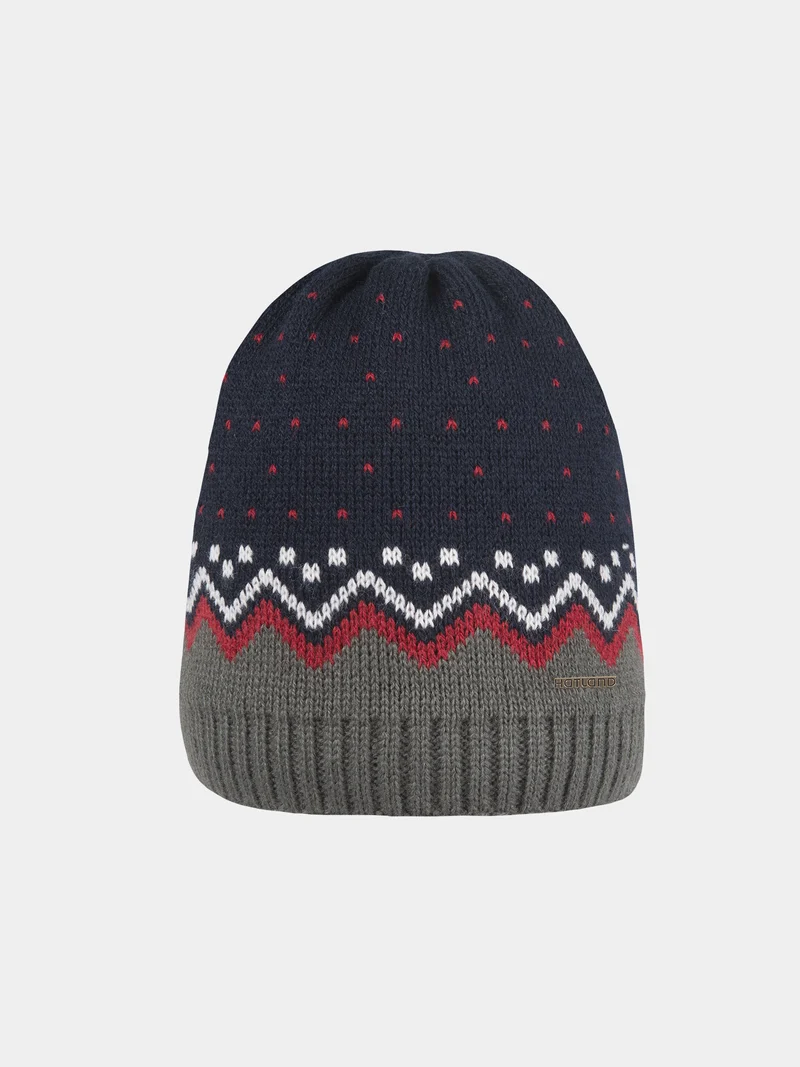 Badoe No Wind - Muts met winddichte hoofdband - Marine blauw