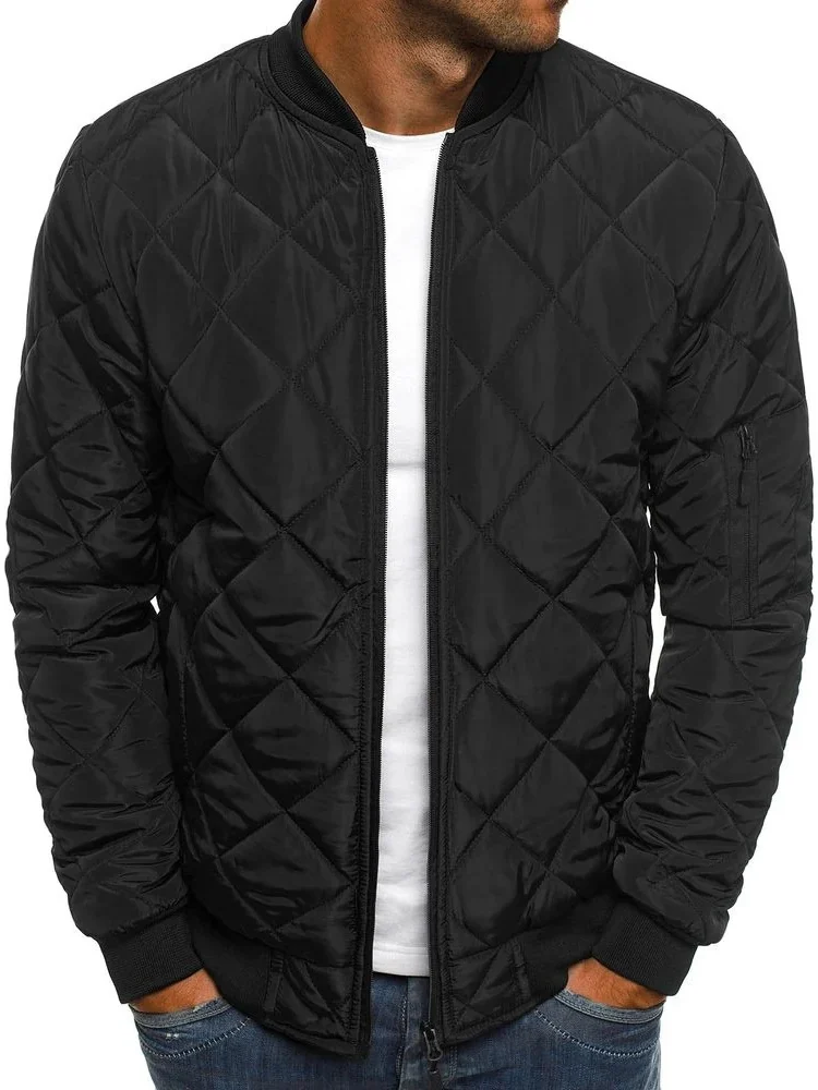 Men's Quilted Durable Puffer Jacket for Cold Weather