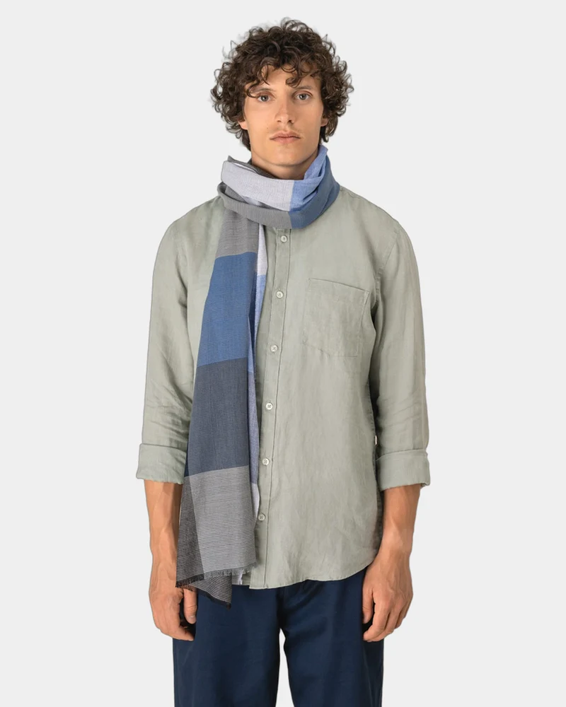Sjaal geruit unisex katoen met franjes om te personaliseren