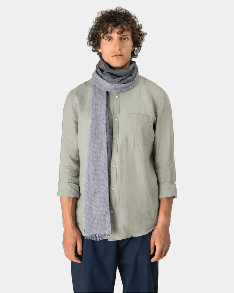 Sjaal katoen twill met franjes om te personaliseren