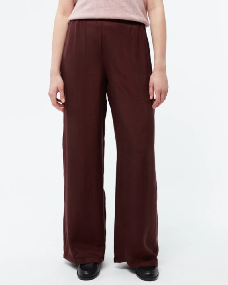 GIVN wijde pantalon broek MARLAN WINE ecovero