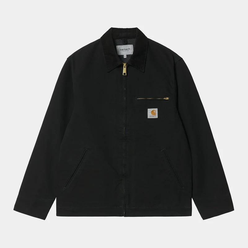 Carhartt WIP Heren Detroit biologisch katoenen jack - zwart