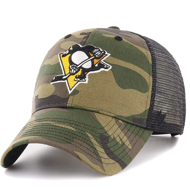 '47 Merk - NHL Pittsburgh Penguins - Verstelbare Camo Trucker Cap