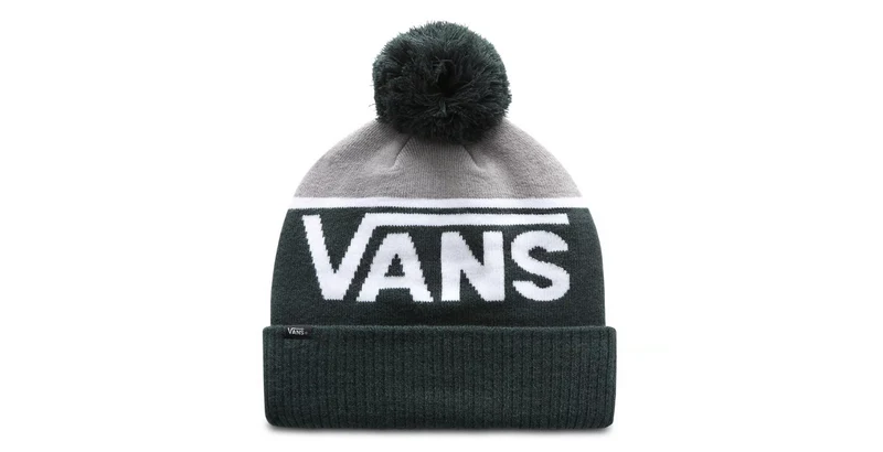 VANS Unisex gestreepte Pom muts - Scarabee