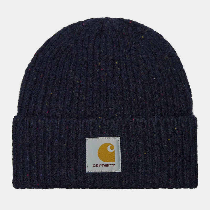 Carhartt WIP Anglistische muts voor heren - gespikkeld donker marineblauw