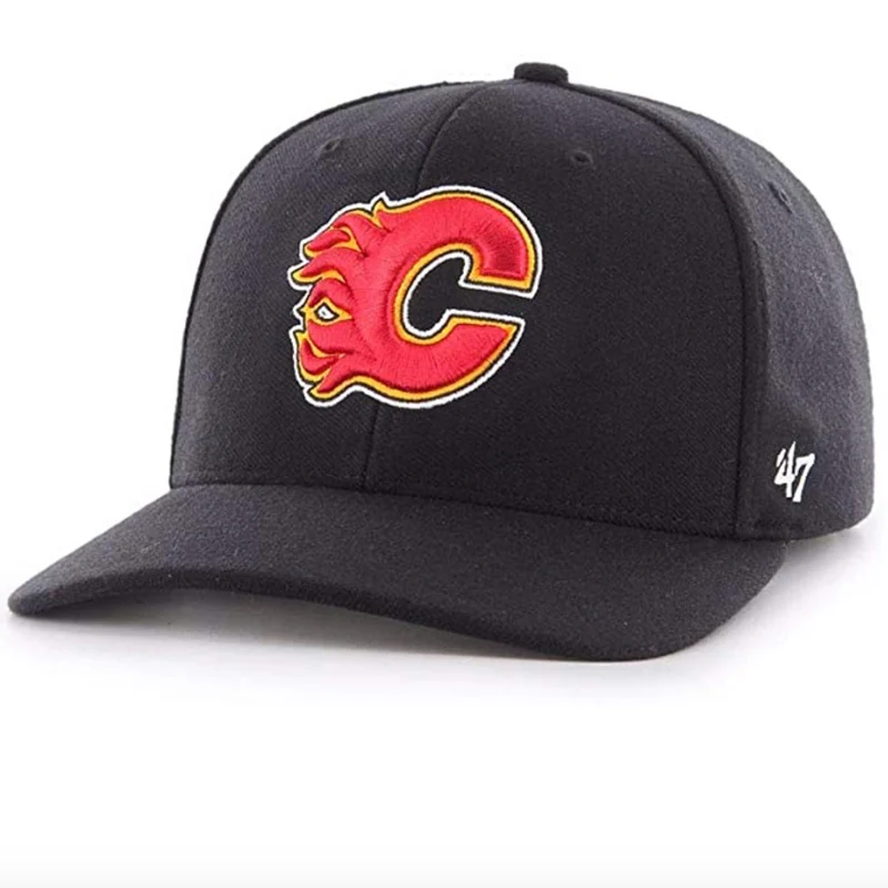 '47 Merk - NHL Calgary Flames - One Size Fits All Zwarte pet
