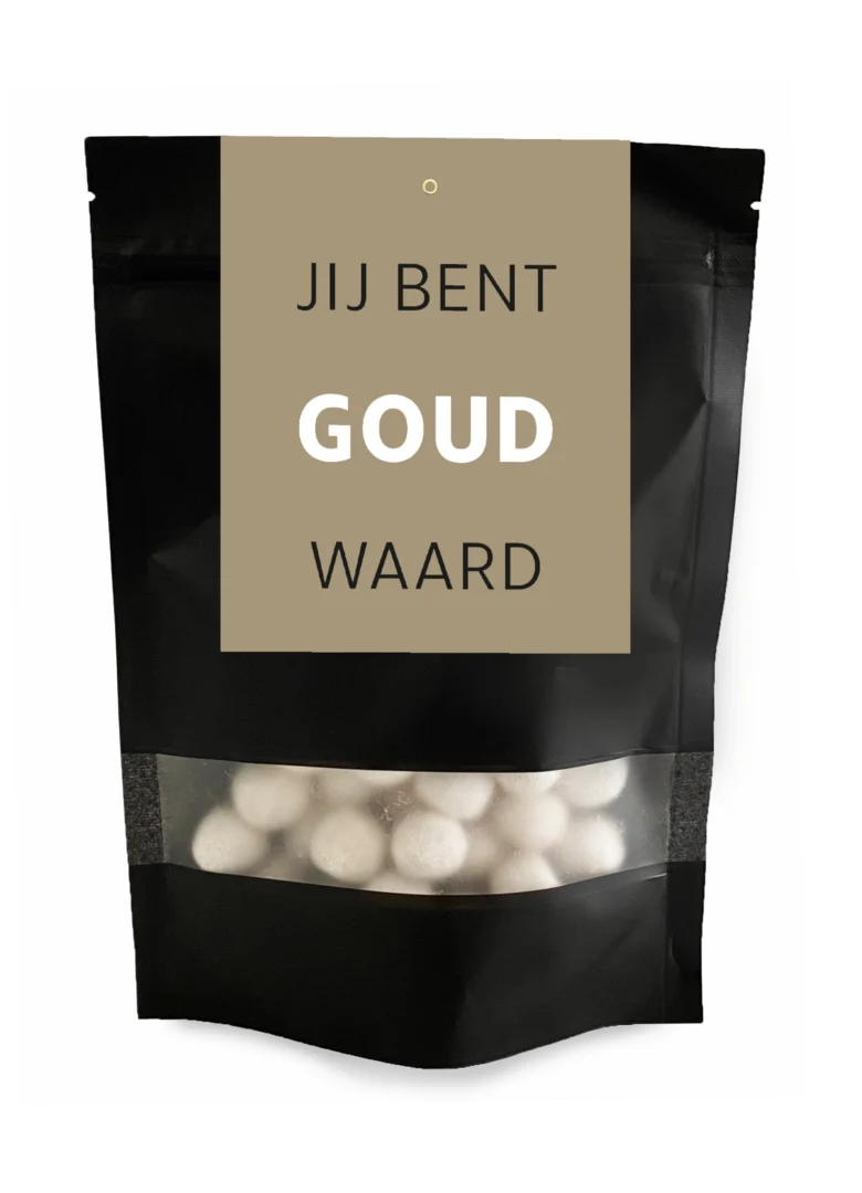 Toffee ballen Jij bent goud waard toffee