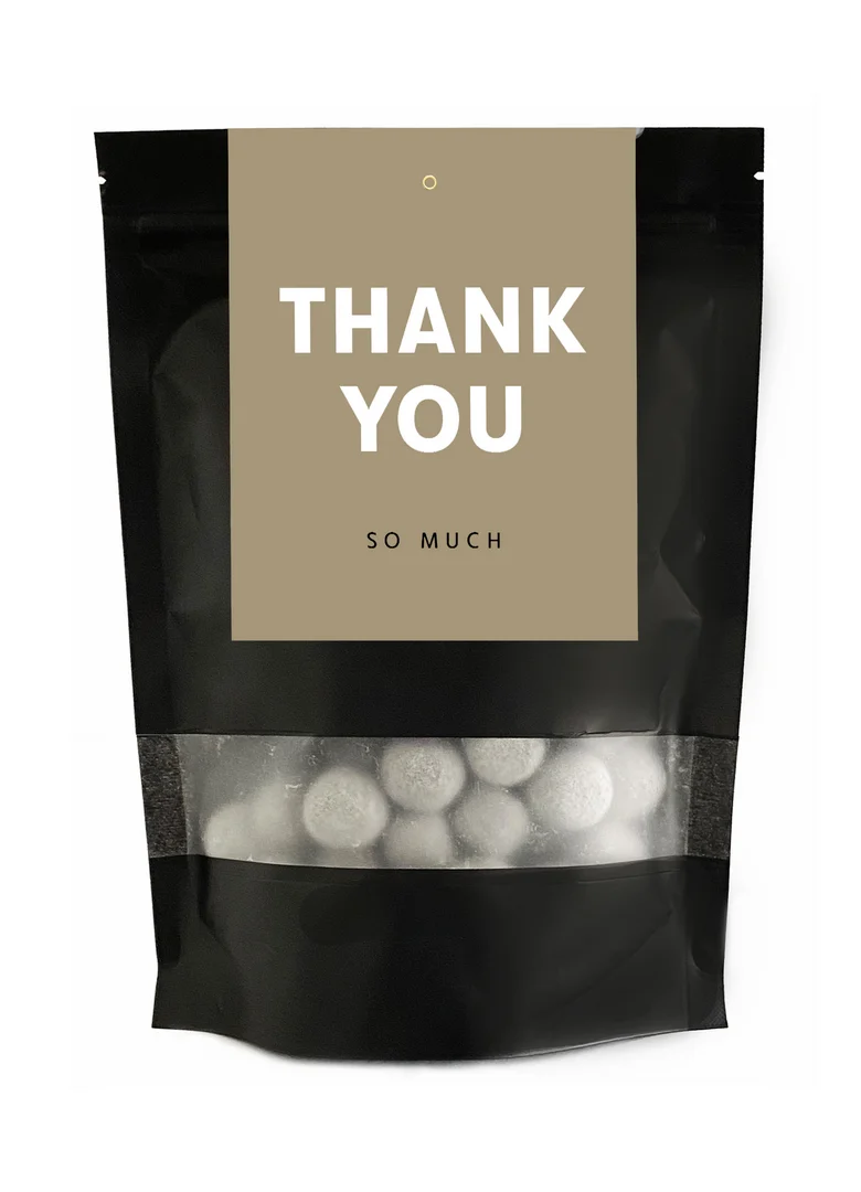 Toffee ballen Thank you toffee