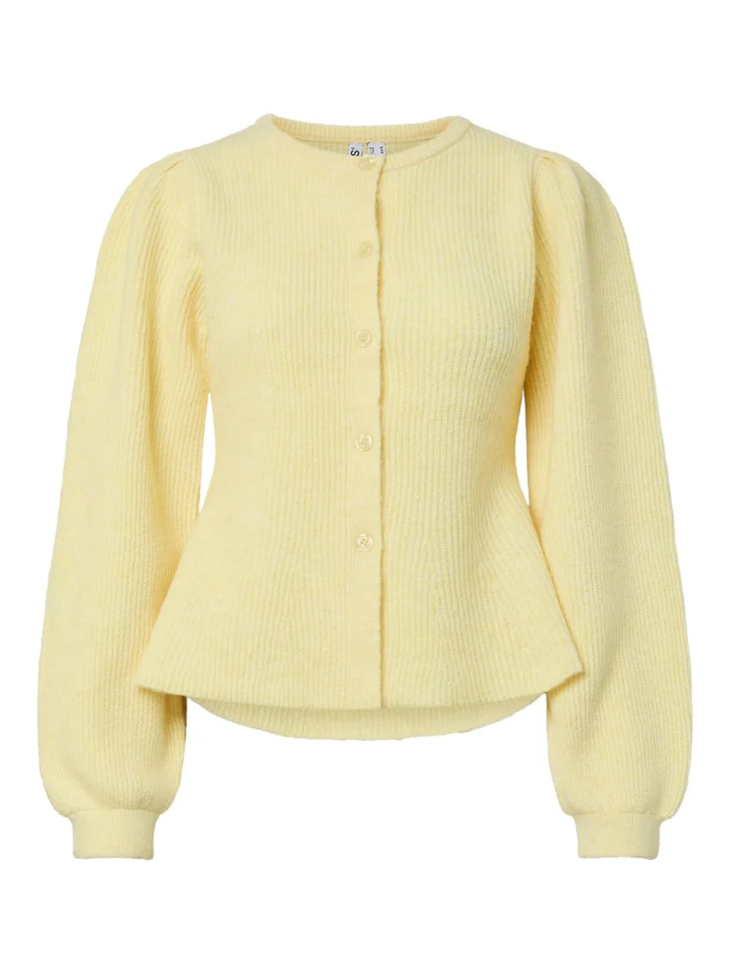 PCSILLY LS PUFF KNIT CARDIGAN