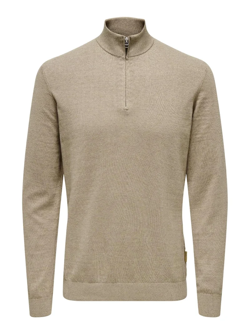 ONSLOUI REG 12 MEL HALF ZIP K