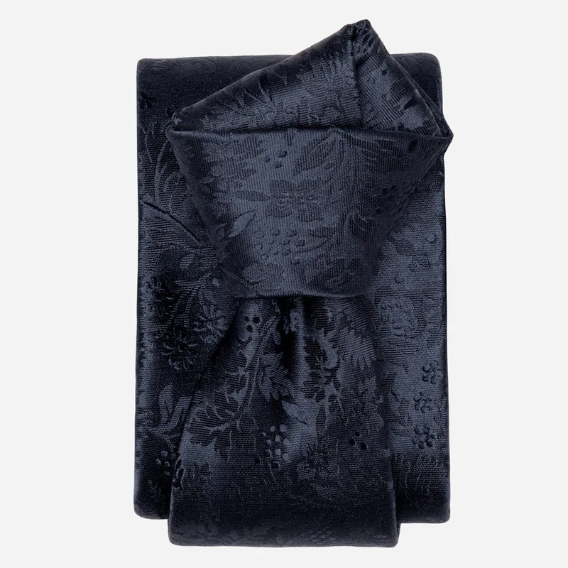 Goldoni - Silk Jacquard Tie - Midnight Blue