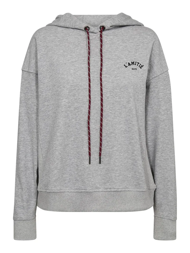 Grijze sweater hoodie sweat