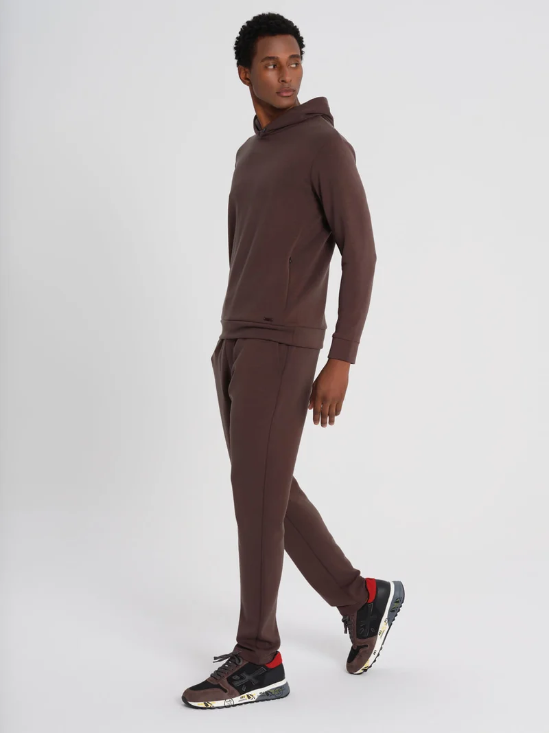 DADADO JOGGING TOP BAMBU HOODIE BRUIN