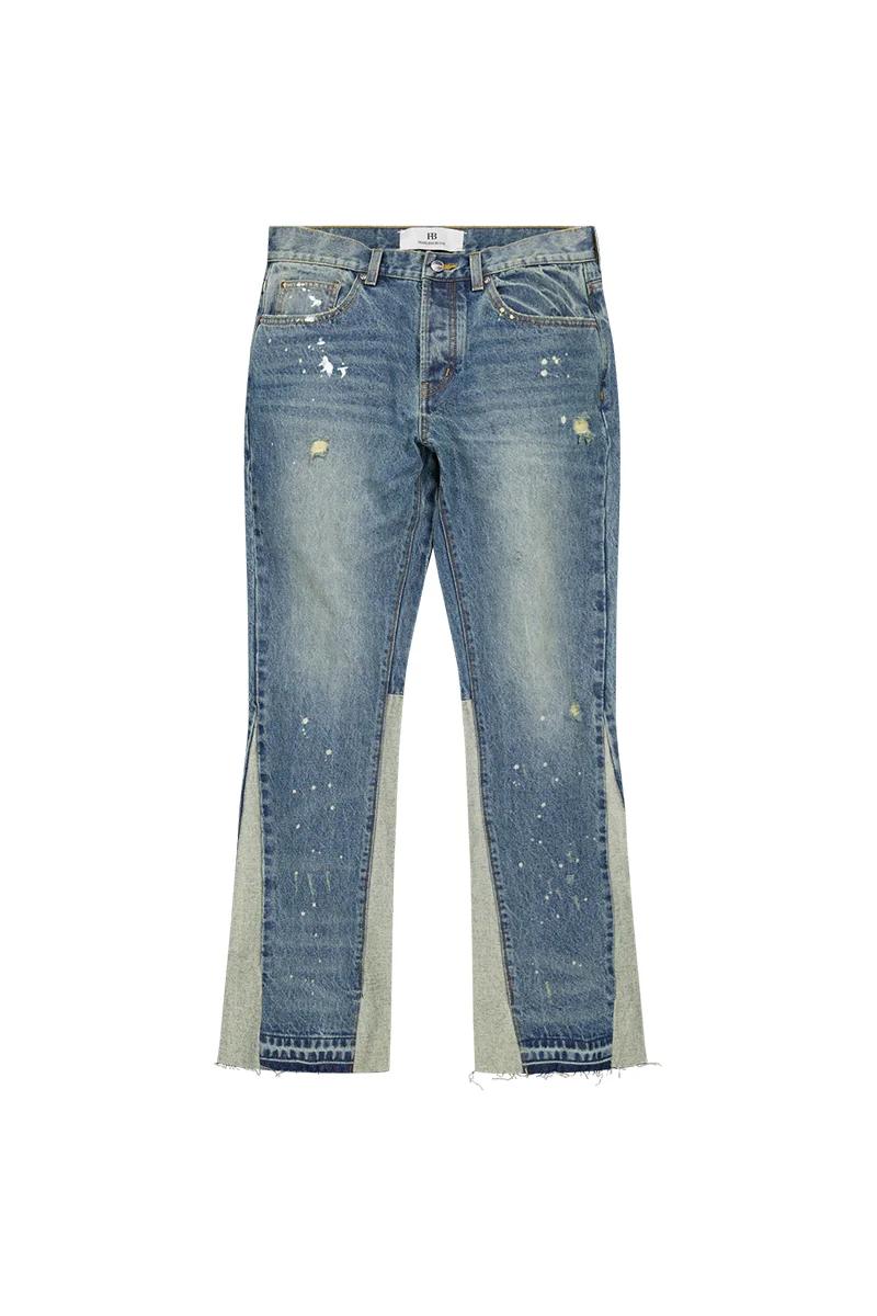 Fearless Blood JEANS FB-DNM-STRAIGHT FLARE BLAUW