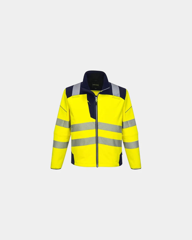 Softshell jas waterafstotend high-vis om te personaliseren