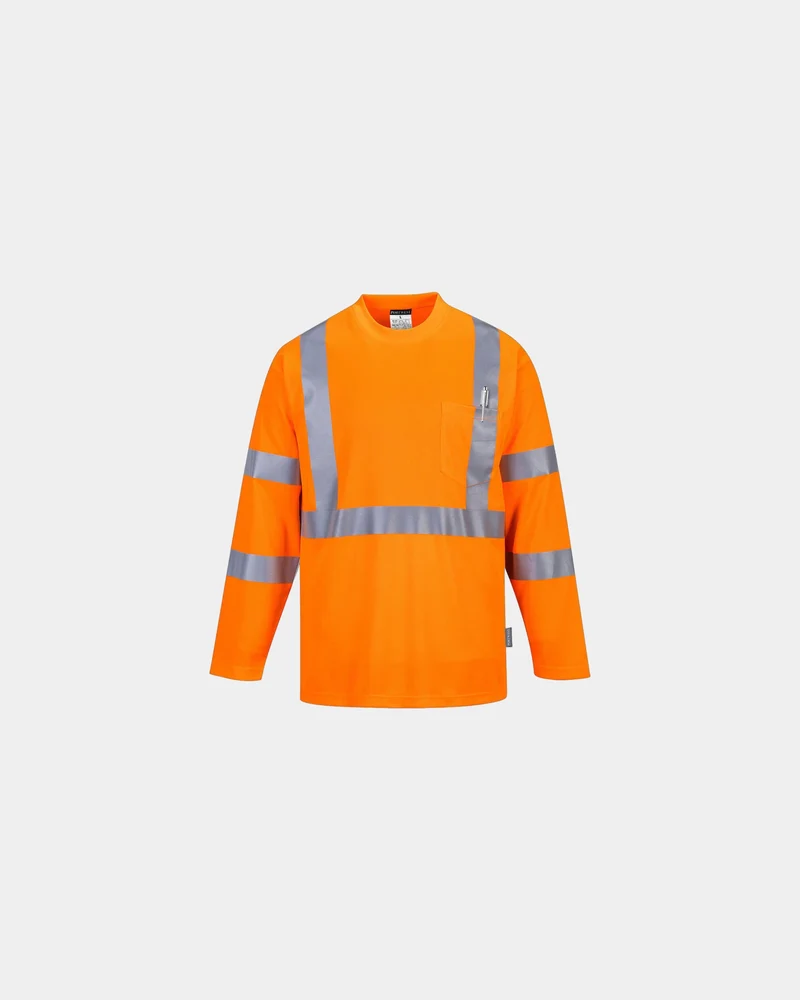 T-shirt hi-vis polyester reflecterend om te personaliseren