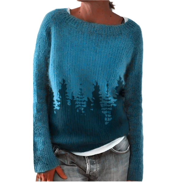 Dames Retro Pullover Xanthe Gebreid
