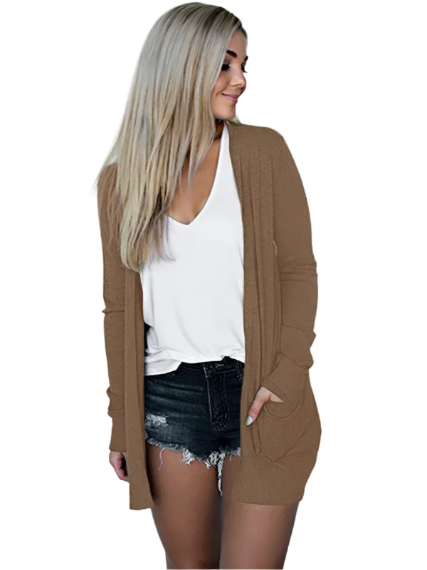 Dames Cardigan Lange Mouwen Gebreid