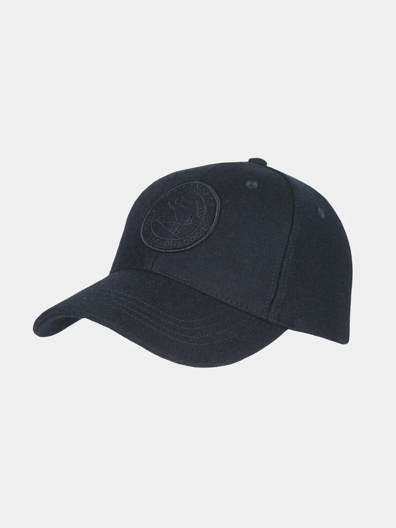 Camden - Wollen baseball cap - Marine blauw