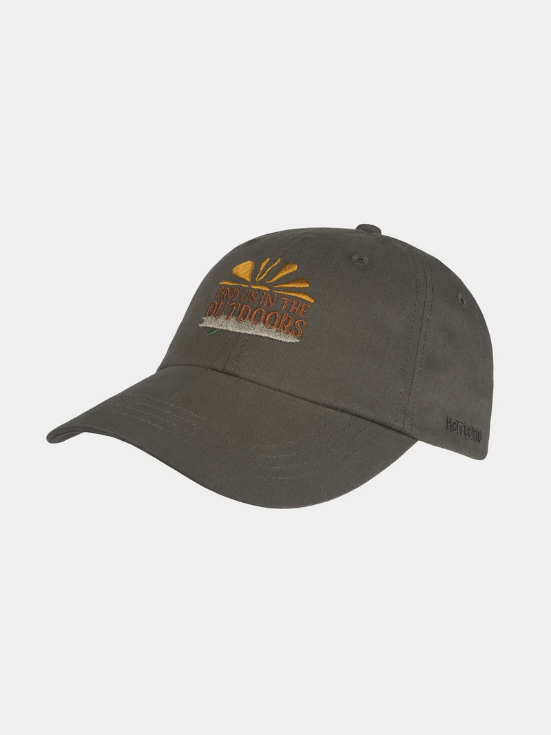 Deric - Katoenen baseball cap - Grijs