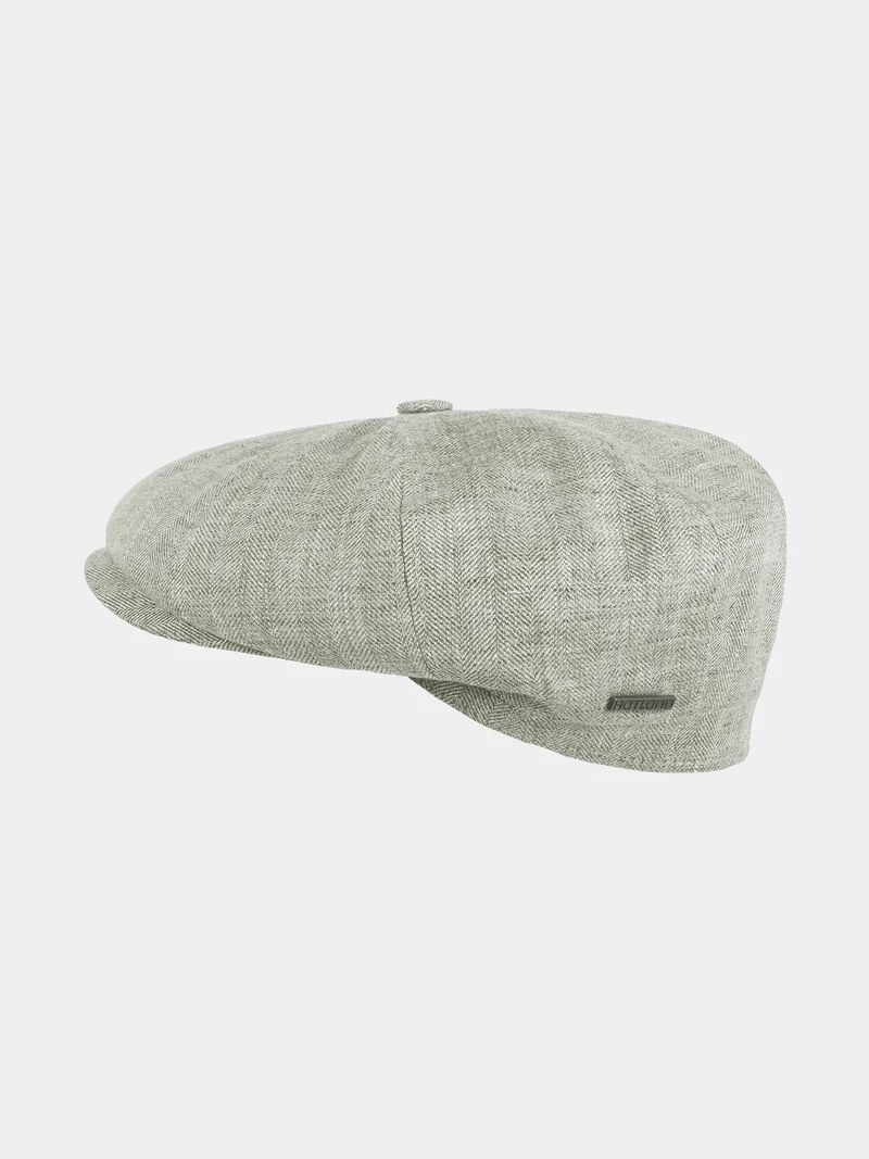 Fabrizio - Linnen flatcap - Groen