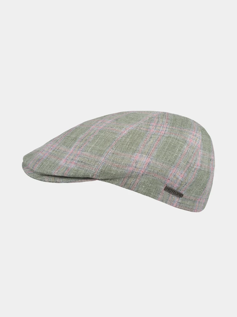 Firas - Linnen flatcap - Groen