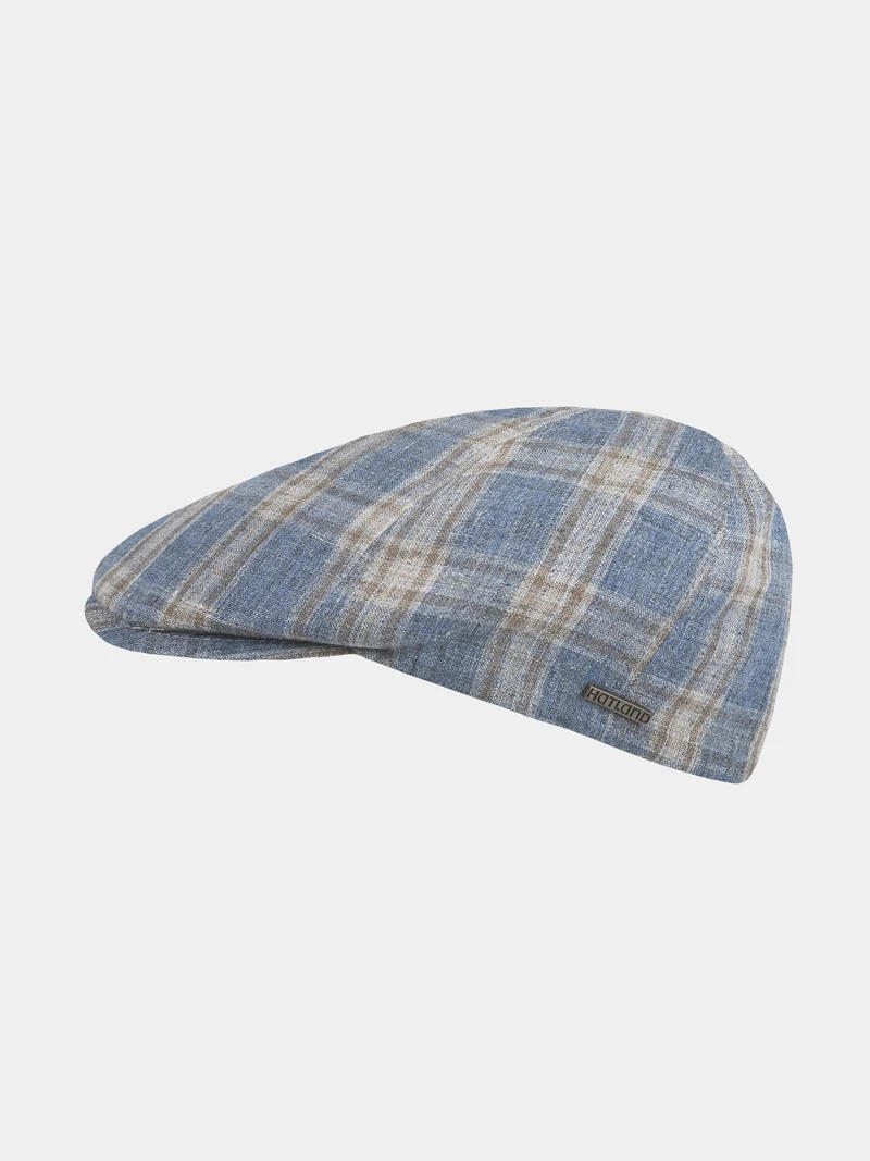 Firas - Linnen flatcap - Blauw