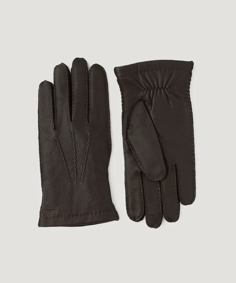 Matthew deerskin handschoenen donkerbruin