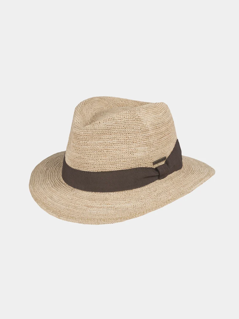 Fayaaz - Extra fijn gehaakte raffia hoed - Naturel
