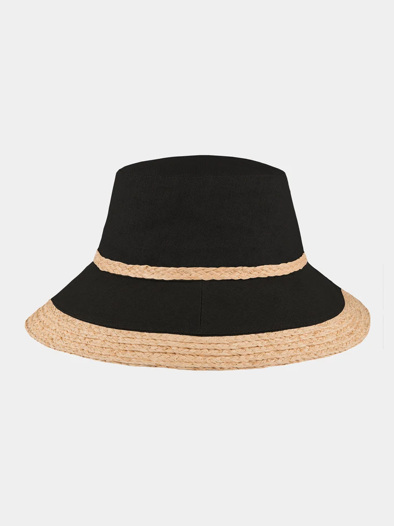Charlie - Polyester strandhoed - Zwart