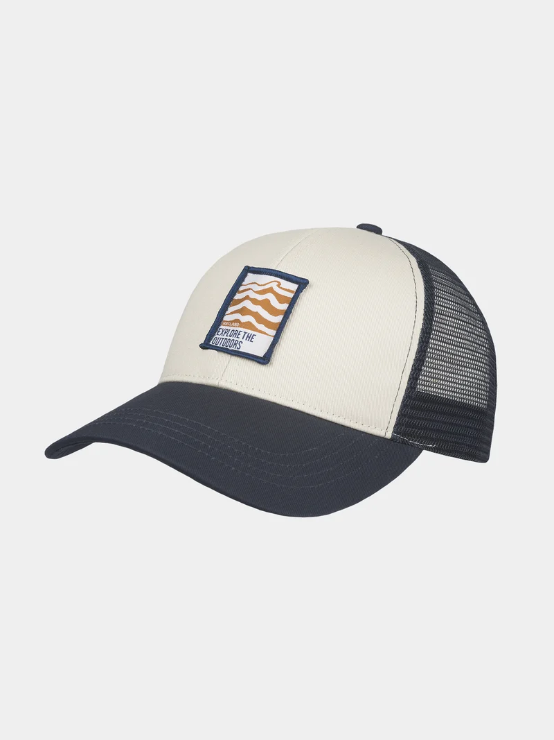 Dez - Katoenen truckers cap - Marine blauw
