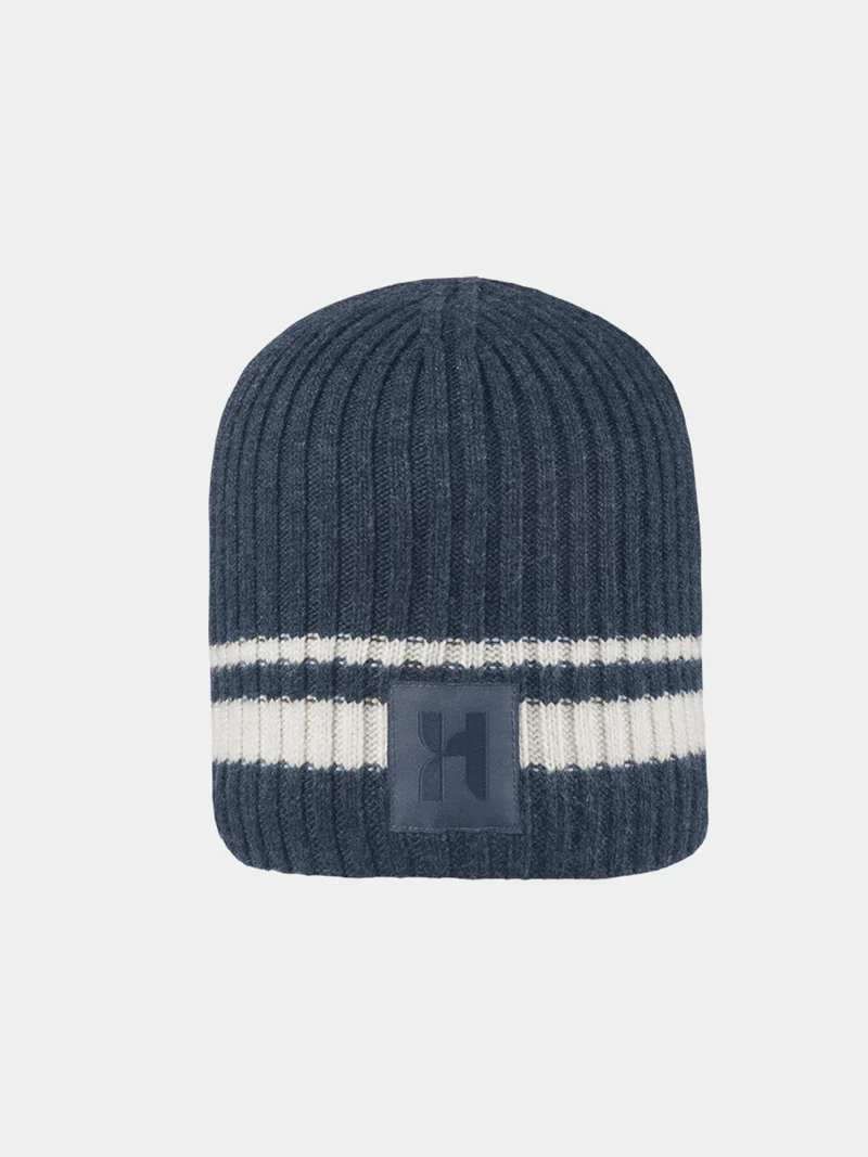 Delon - Gebreide muts - Marine blauw