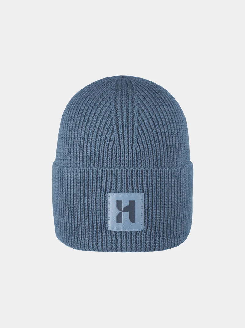Darik - RWS Merino wollen muts - Leisteen blauw