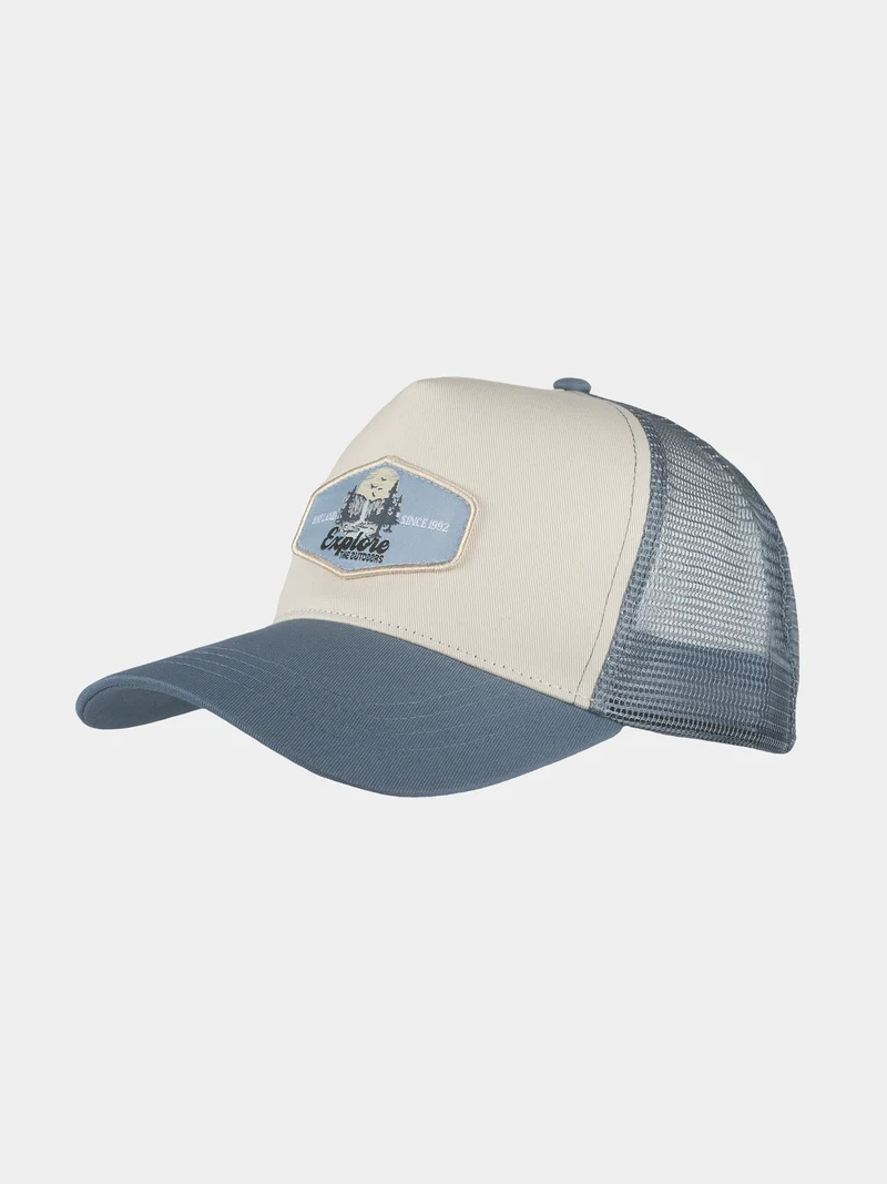 Eric - Explore the otdoors truckercap - Leisteen blauw