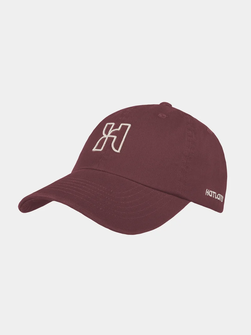 Ezra - Katoenen baseball cap - Bordeaux rood