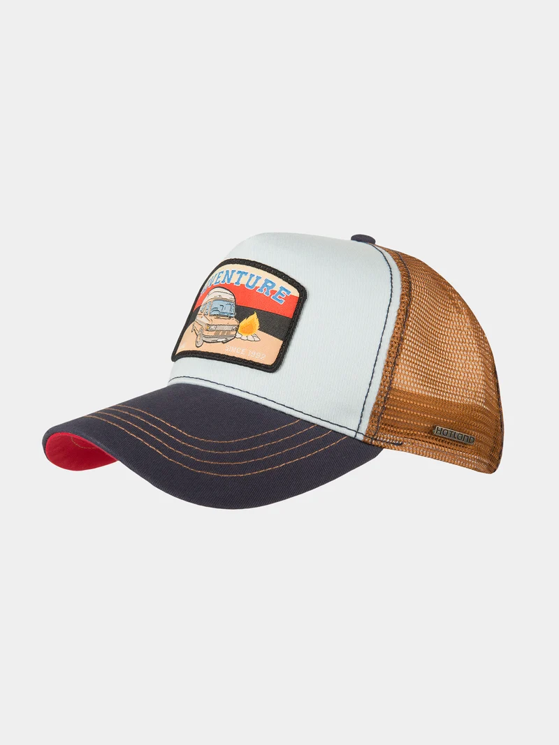 Aké - Katoenen truckers cap - Licht blauw