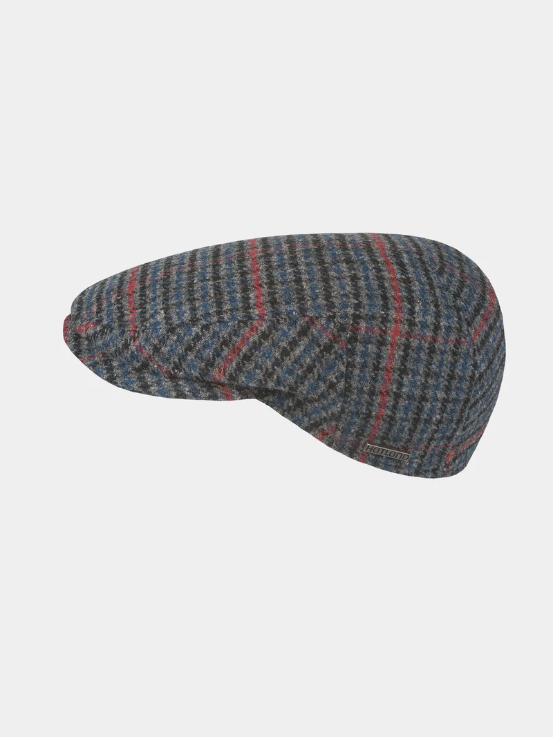 Danny - Shetland wollen flat cap - Grijs