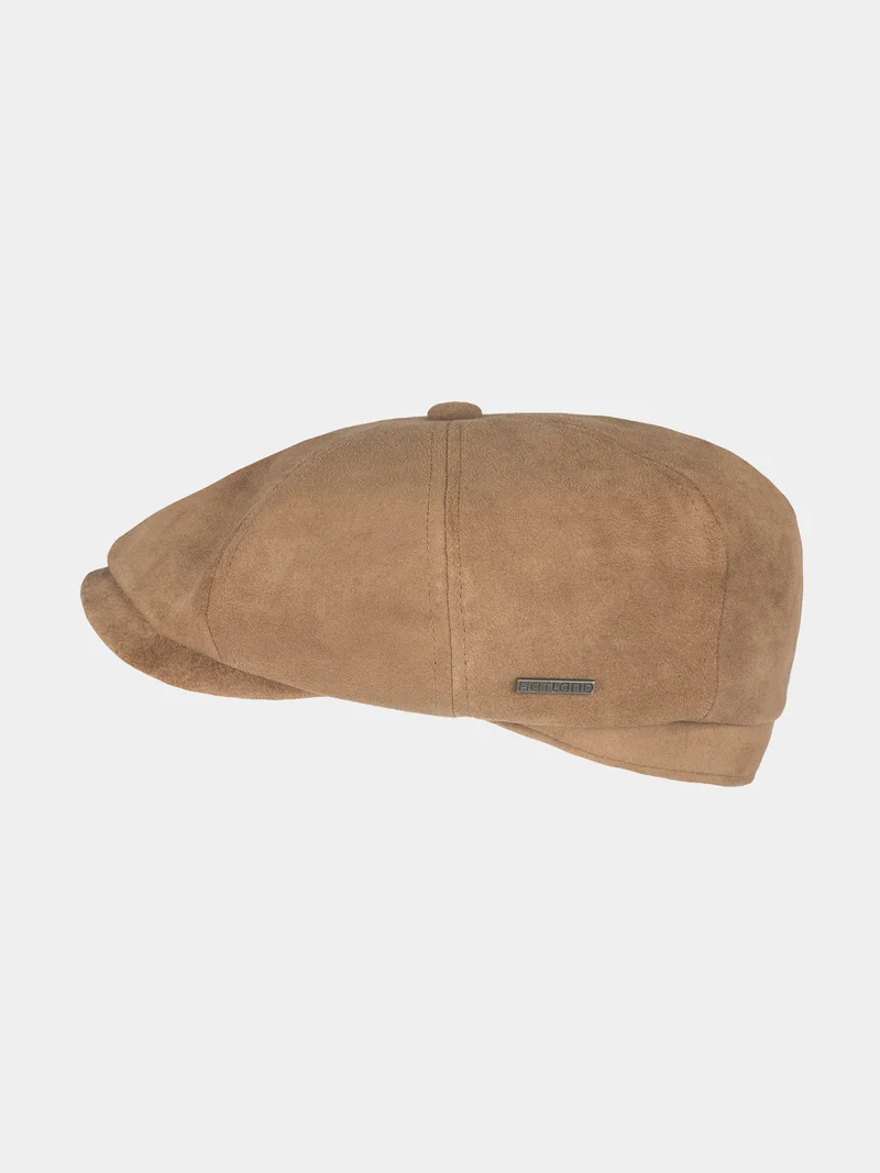 Eyad - Suède flatcap - Beige