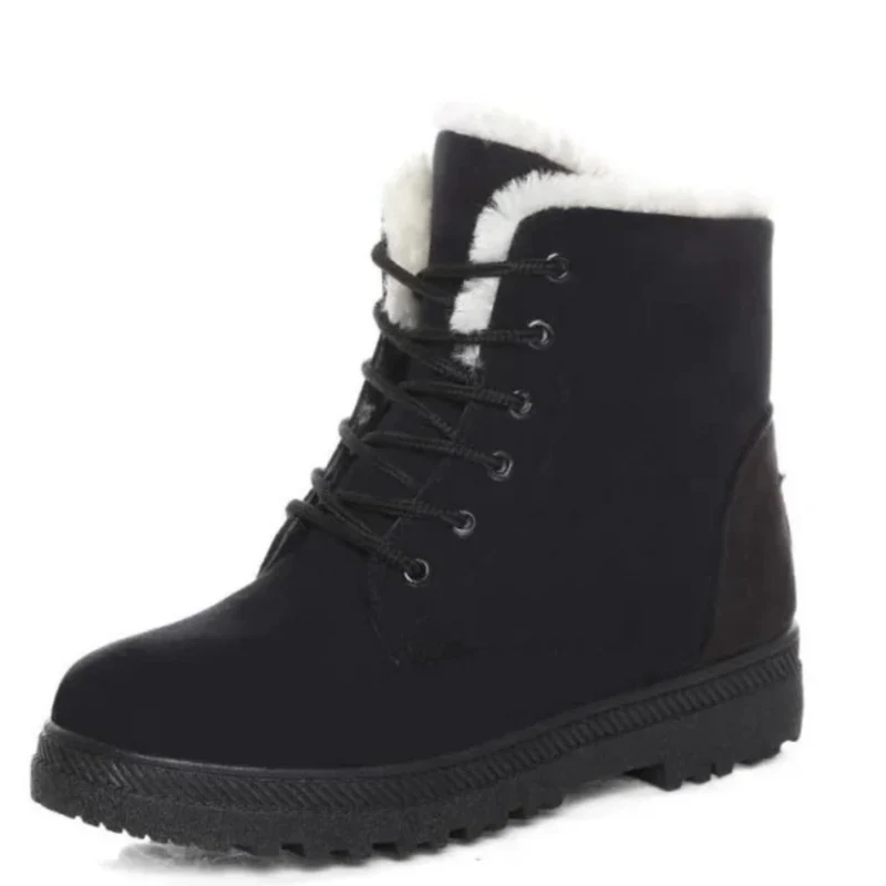 Winter Boots Voor Dames - Corduroy Buitenzijde En Antislipzool