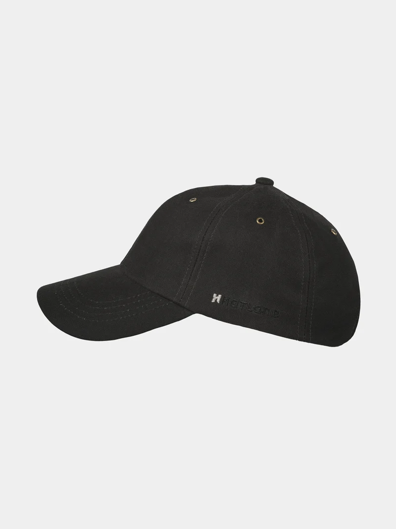 Yim - Katoenen wax baseball cap - Zwart