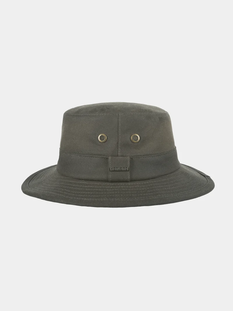 Ledyard - Katoenen wax bucket - Olijf groen