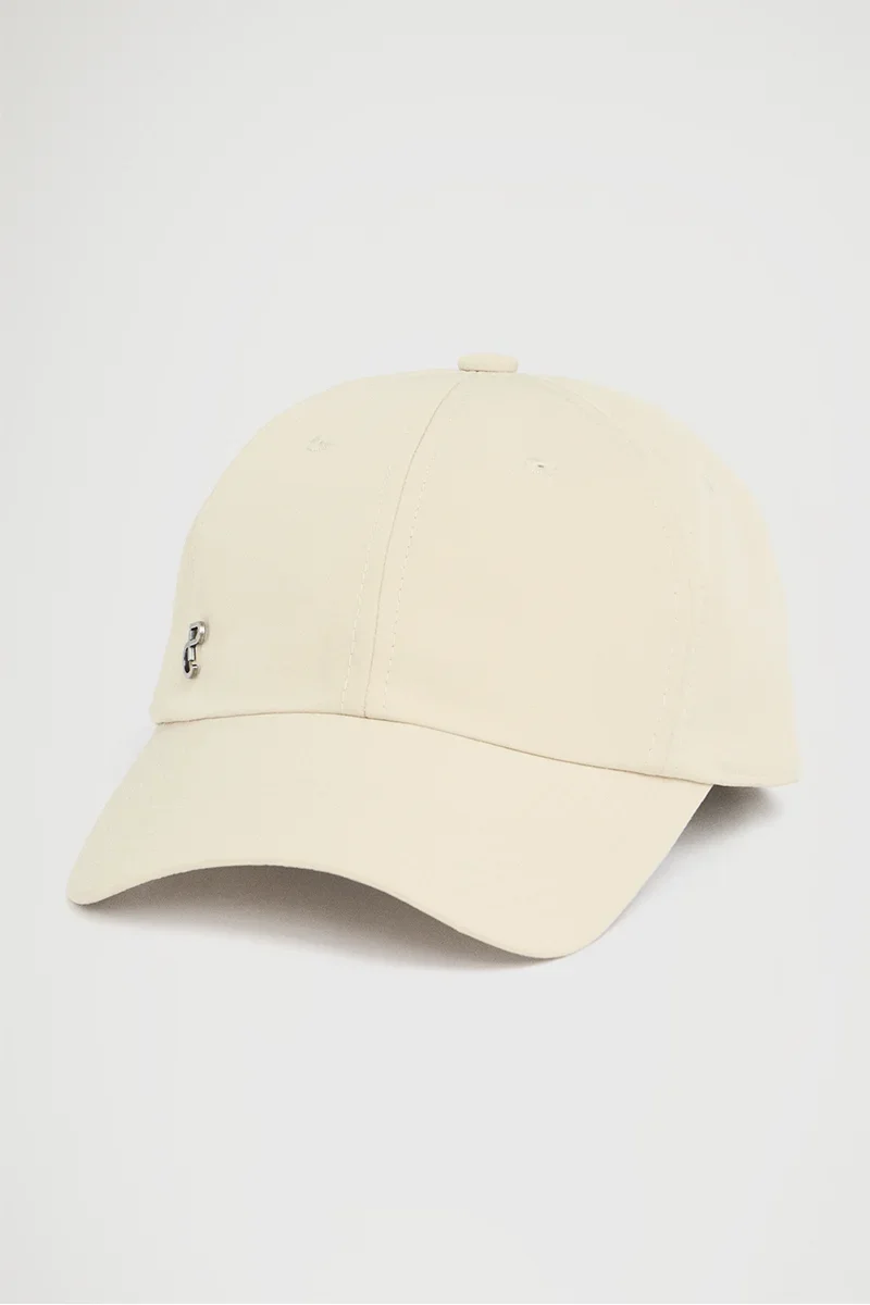 Gorra beige de seis paneles en tejido técnico Polo Club