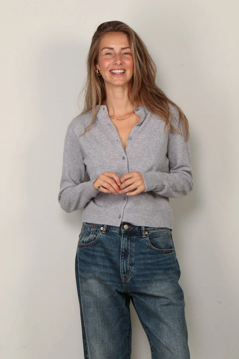 BYLOTTE Studios - Vest - June Cardigan - Grey Melange
