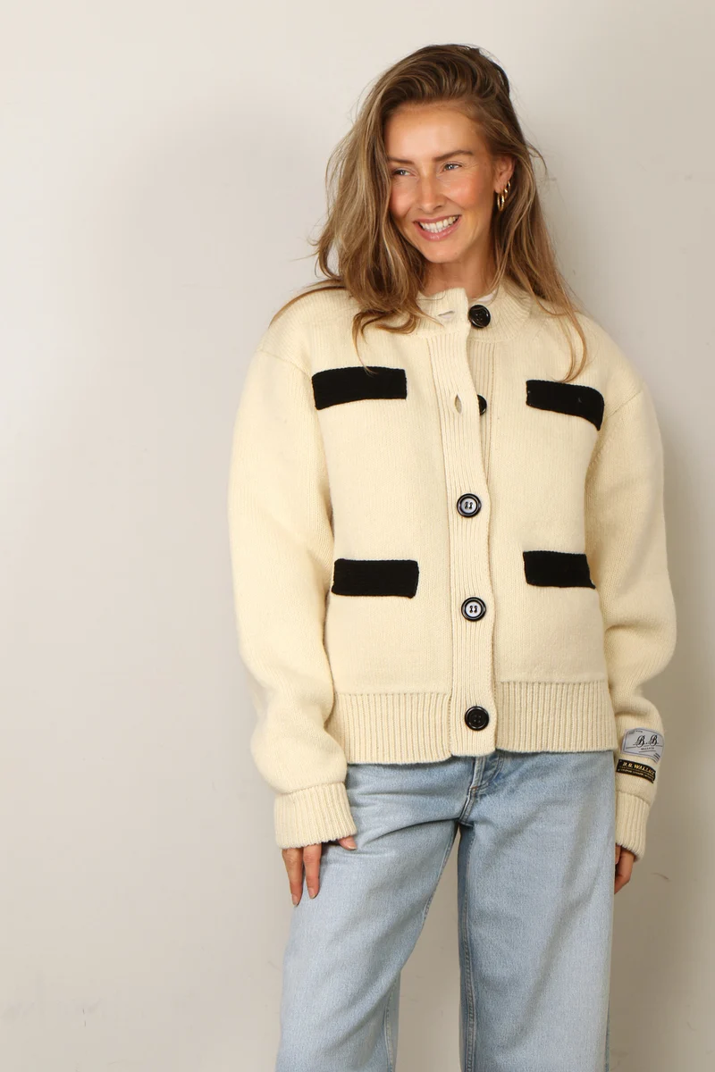 B.B.Wallace - Vest - Goldin - Ecru / Black