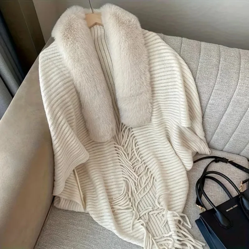 Faux Fur Winter Sjaal - Elegant Voor Koude Dagen
