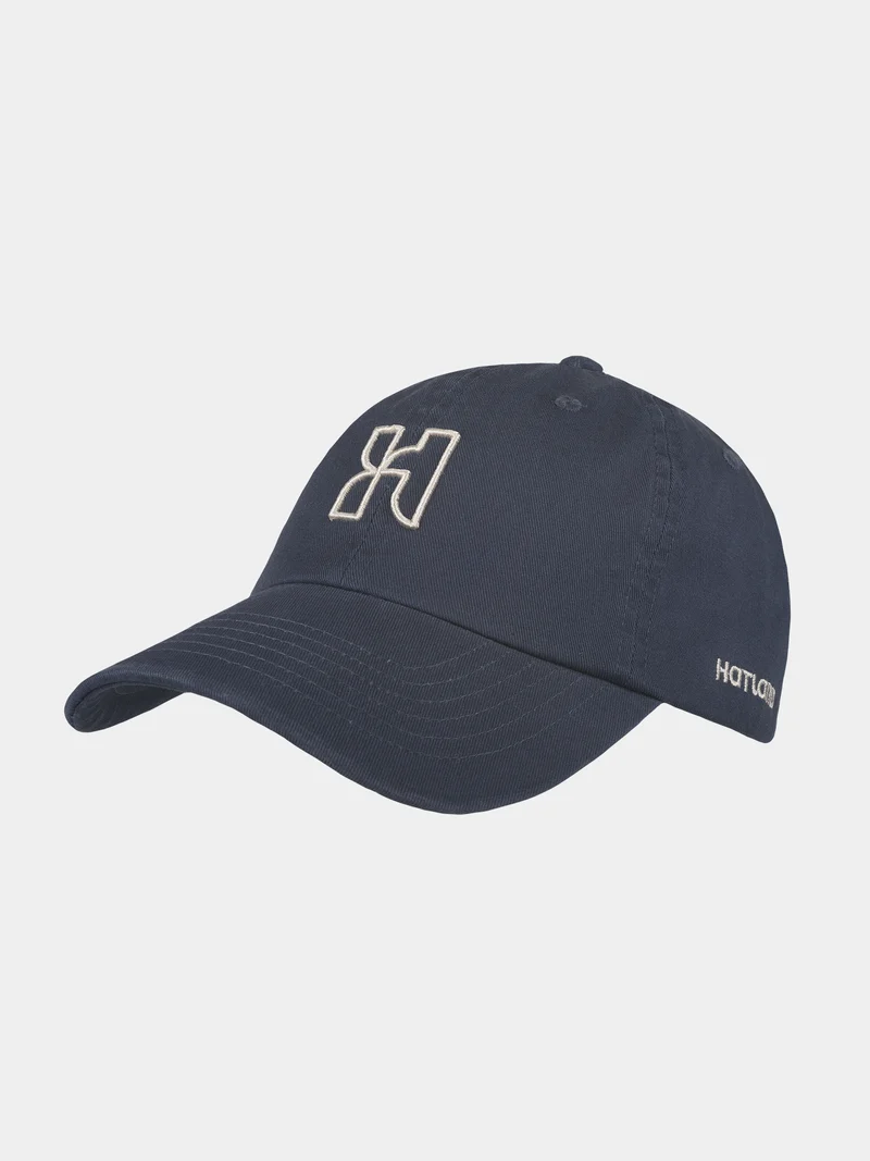 Ezra - Katoenen baseball cap - Marine blauw