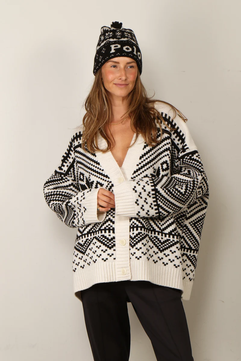 Max Mara - WEEKEND - Vest - Belgio - Black Geometric Pattern