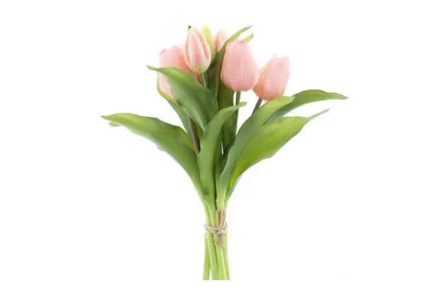 Real Touch Vermeer tulip bundle Sally X7 pink 31cm