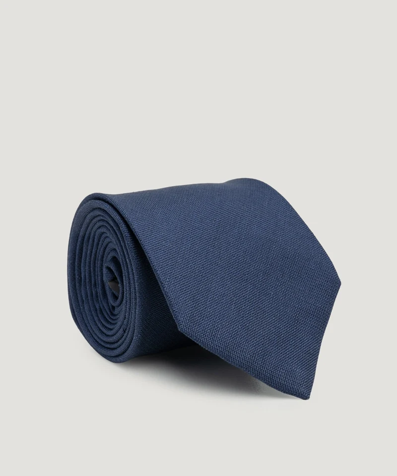 Das zijde/linnen donkerblauw